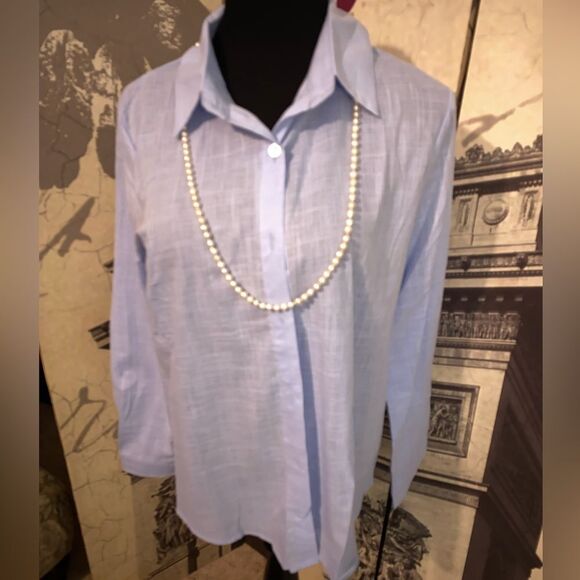 NWOT linnen blouse in size large - Picture 1 of 2